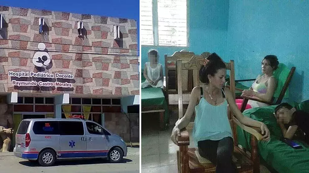 Niños ingresados en hospital pediátríco de Puerto Padre.