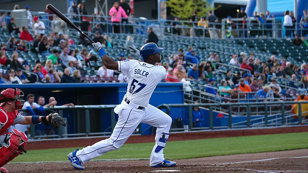 Cubano Jorge Soler en MLB. Imagen de archivo.