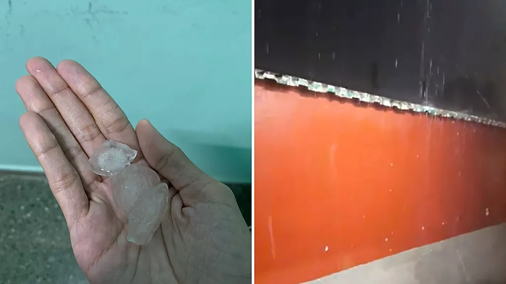 Tormenta de granizo en Cuba