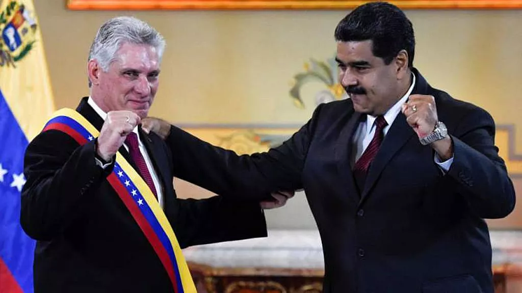 Nicolás Maduro y Miguel Díaz-Canel