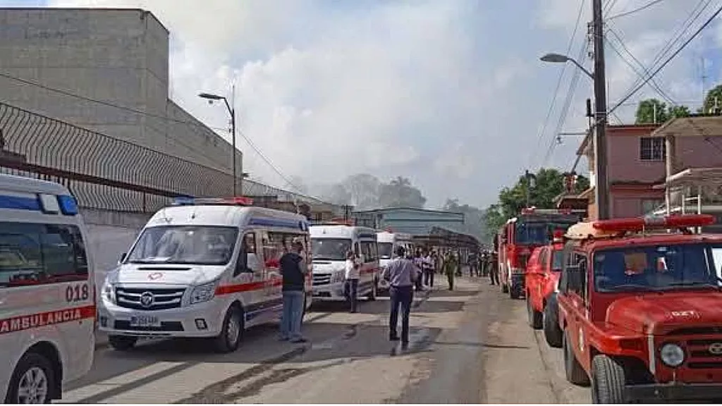 Incendio en cervecería del Cotorro
