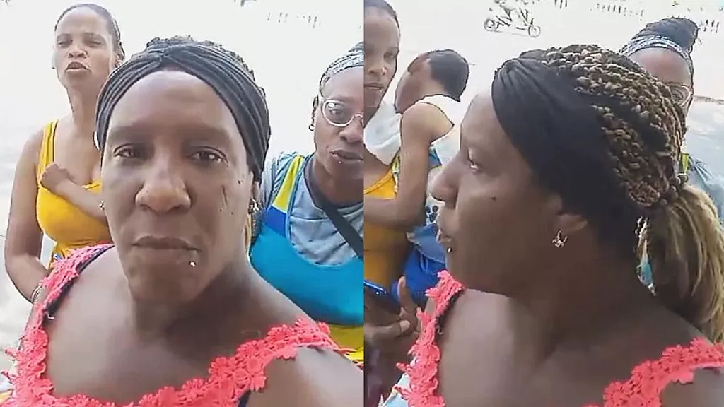 Madres cubanas protestan en Boyeros, La Habana