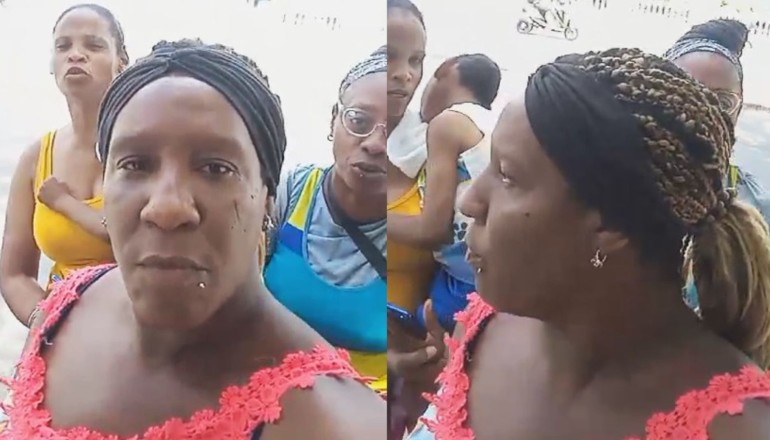 Madres cubanas protestan en Boyeros, La Habana