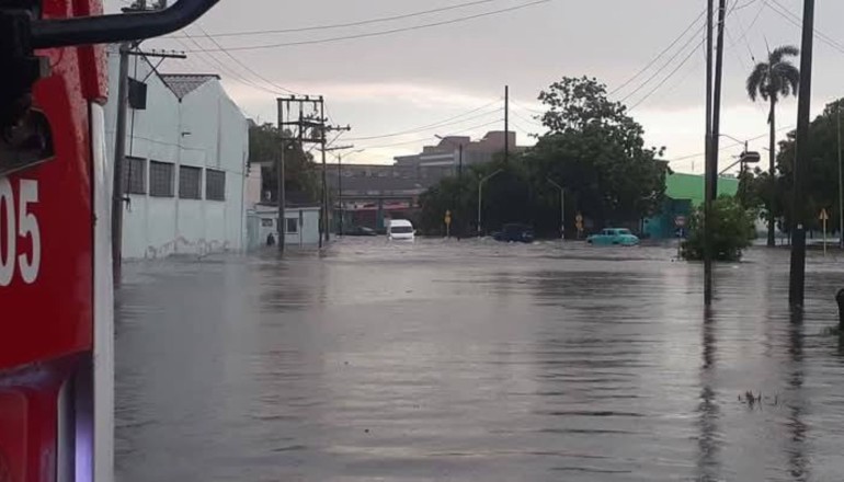 Lluvia e inundaciones en La Habana, agosto de 2025.