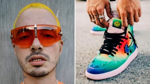 J Balvin regala sus tenis Jordan a un niño