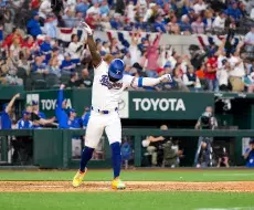 Adolis García, pelotero cubano de los Rangers de Texas