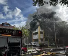 Gran incendio y tiroteo en edificio de Miami: hay un herido grave