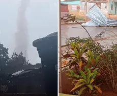 Tornado en Alquízar en la tarde de este 22 de mayo