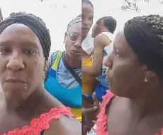 Madres cubanas protestan en Boyeros, La Habana
